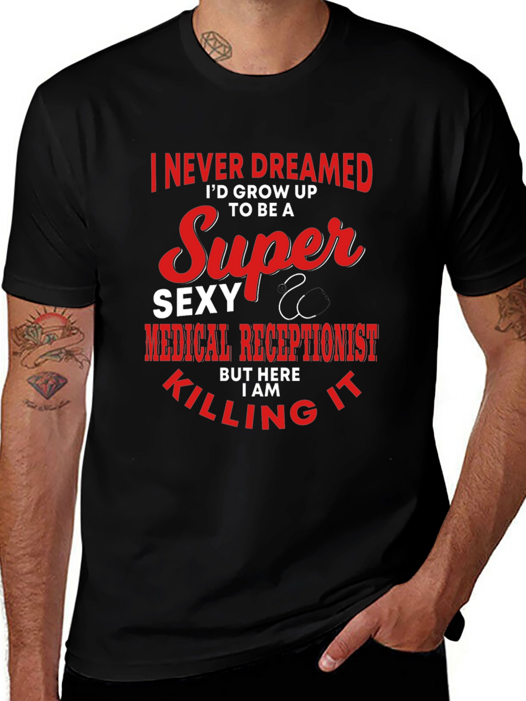Super Sexy Medical Receptionist Graphic T-Shirt