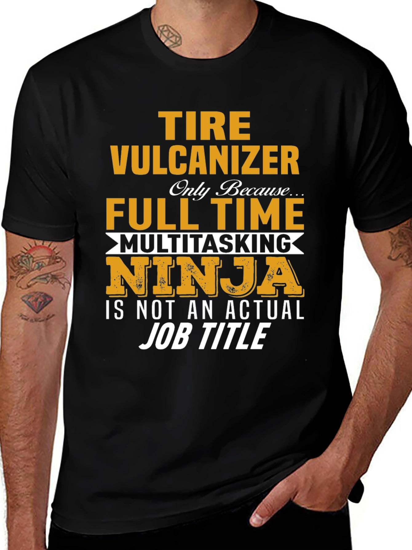 Tire Vulcanizer Full Time Multitasking Ninja T-Shirt