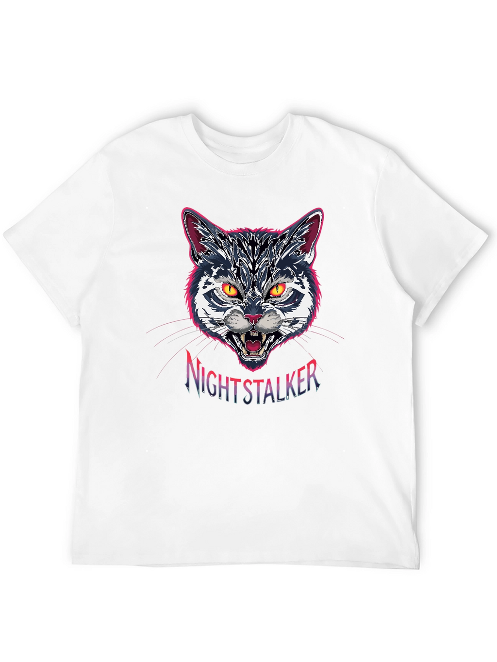 Nightstalker Cat Graphic T-Shirt - Premium Cotton