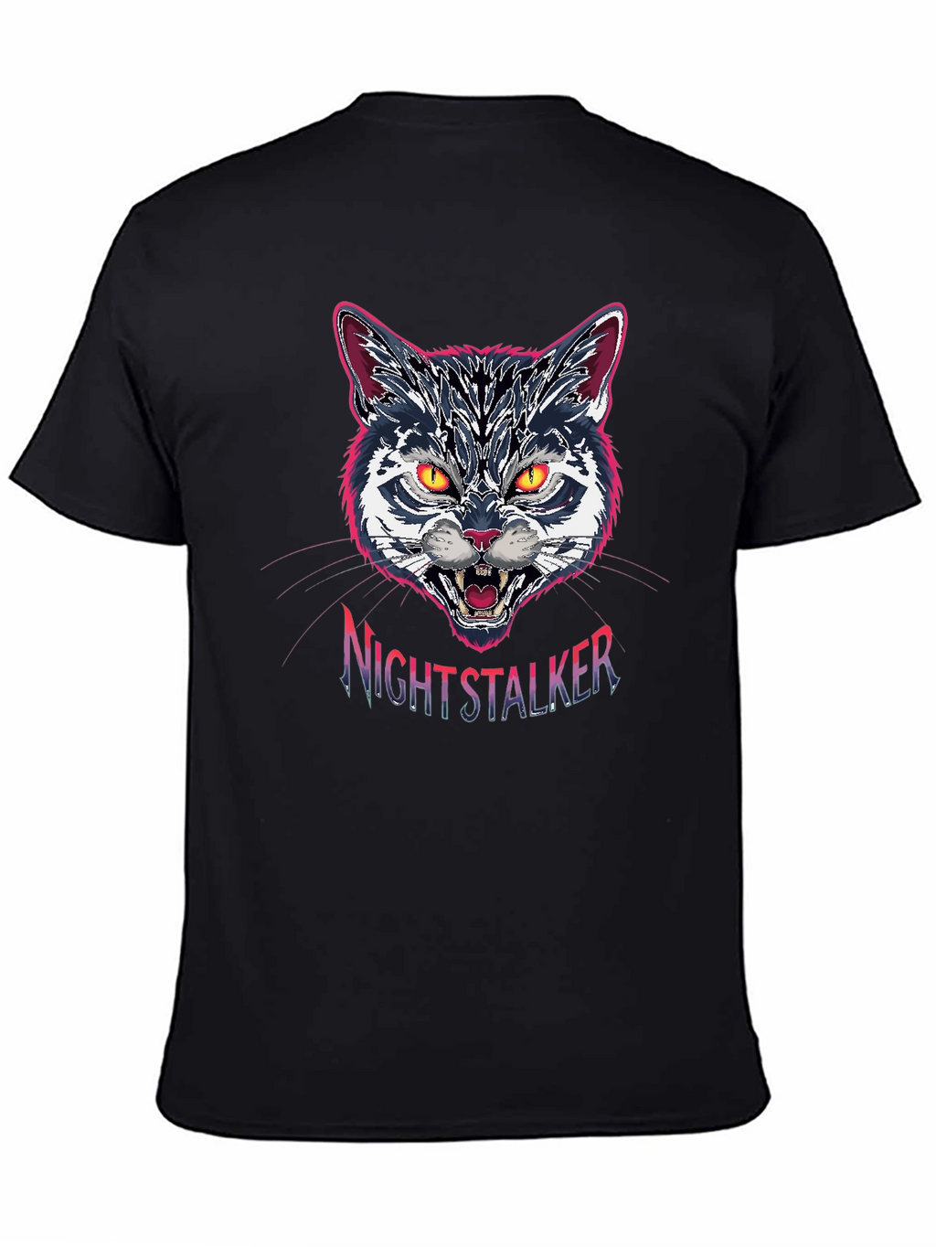 Nightstalker Cat Graphic T-Shirt - Premium Cotton