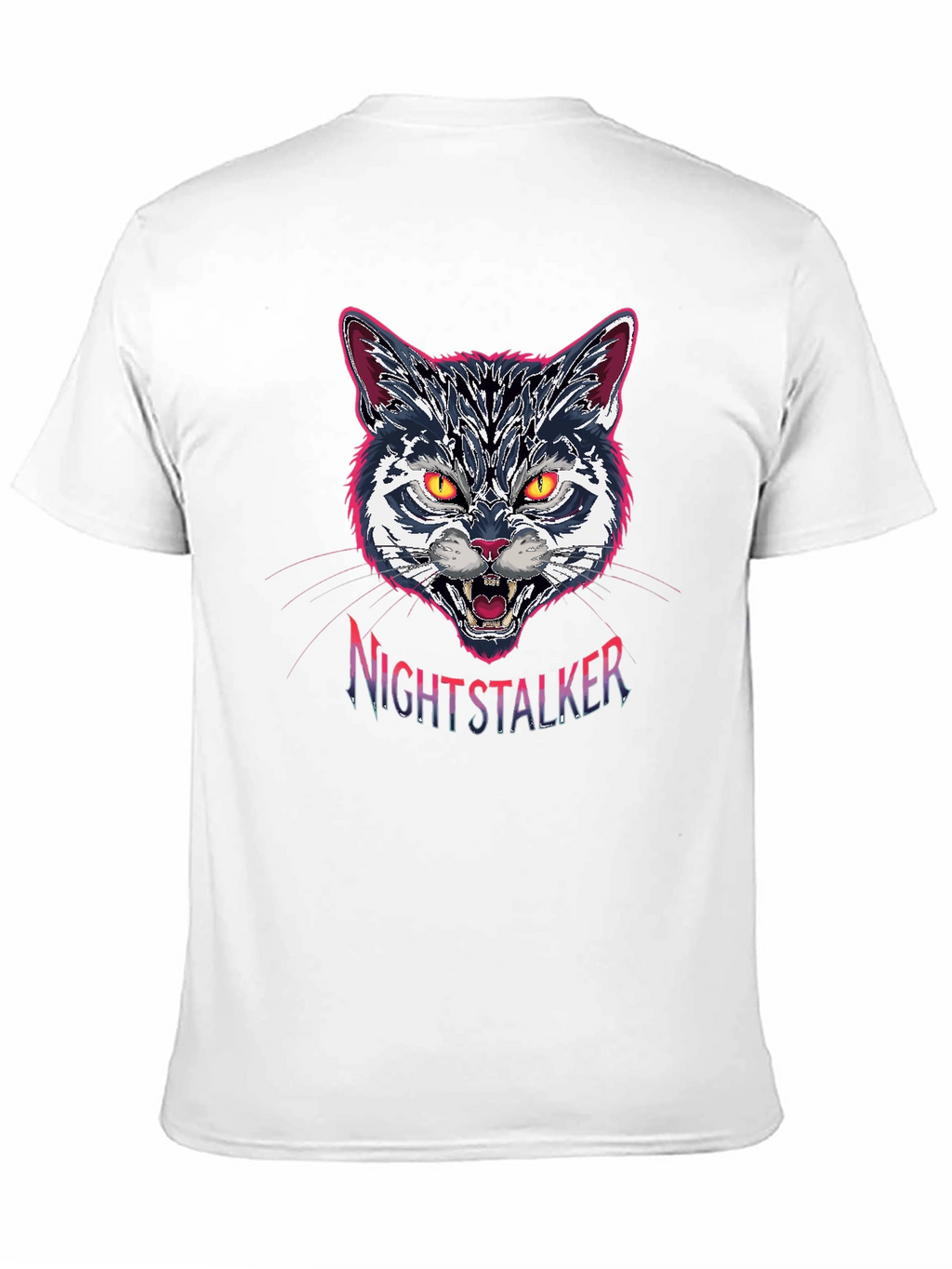 Nightstalker Cat Graphic T-Shirt - Premium Cotton
