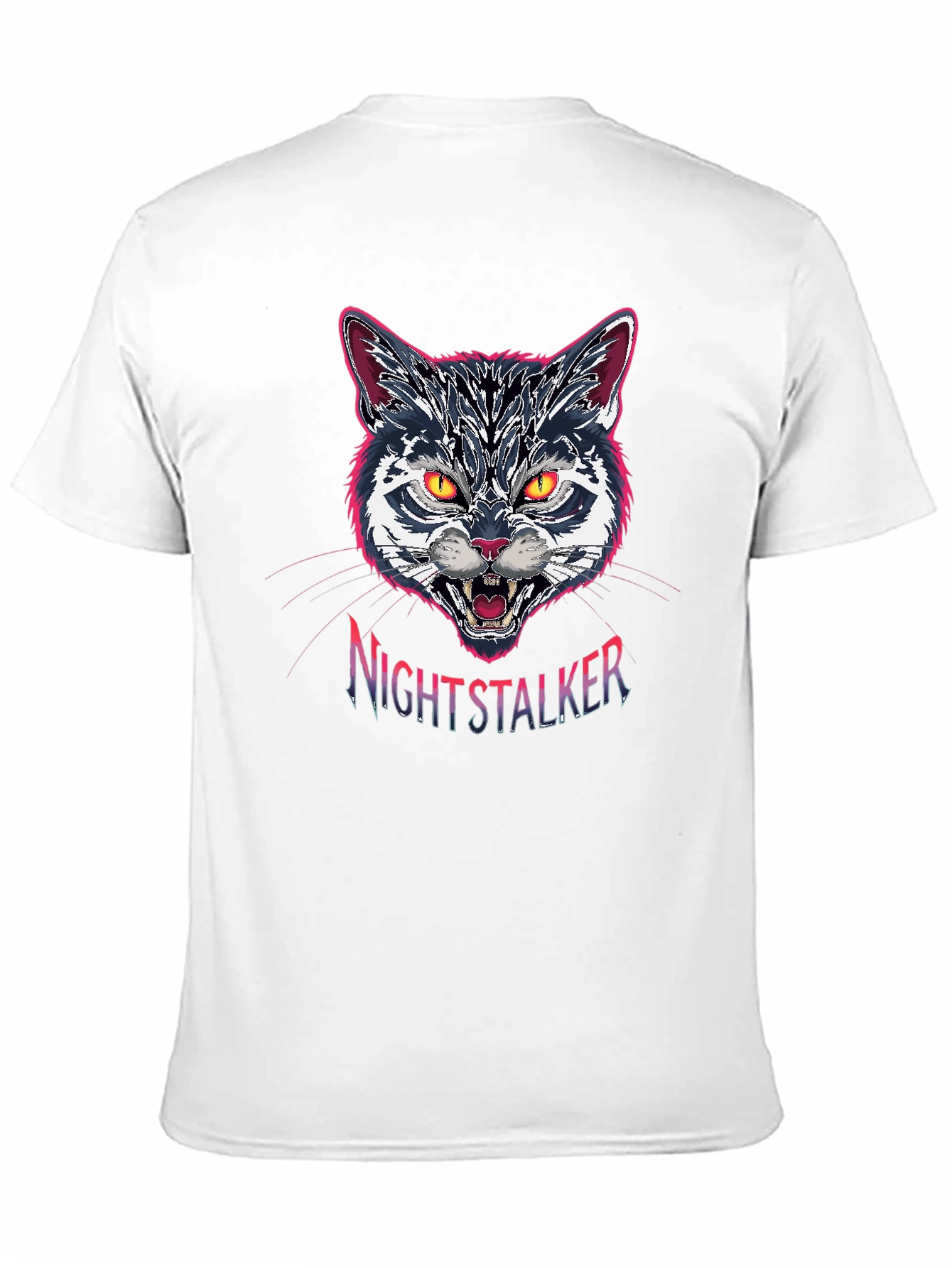 Nightstalker Cat Graphic T-Shirt - Premium Cotton