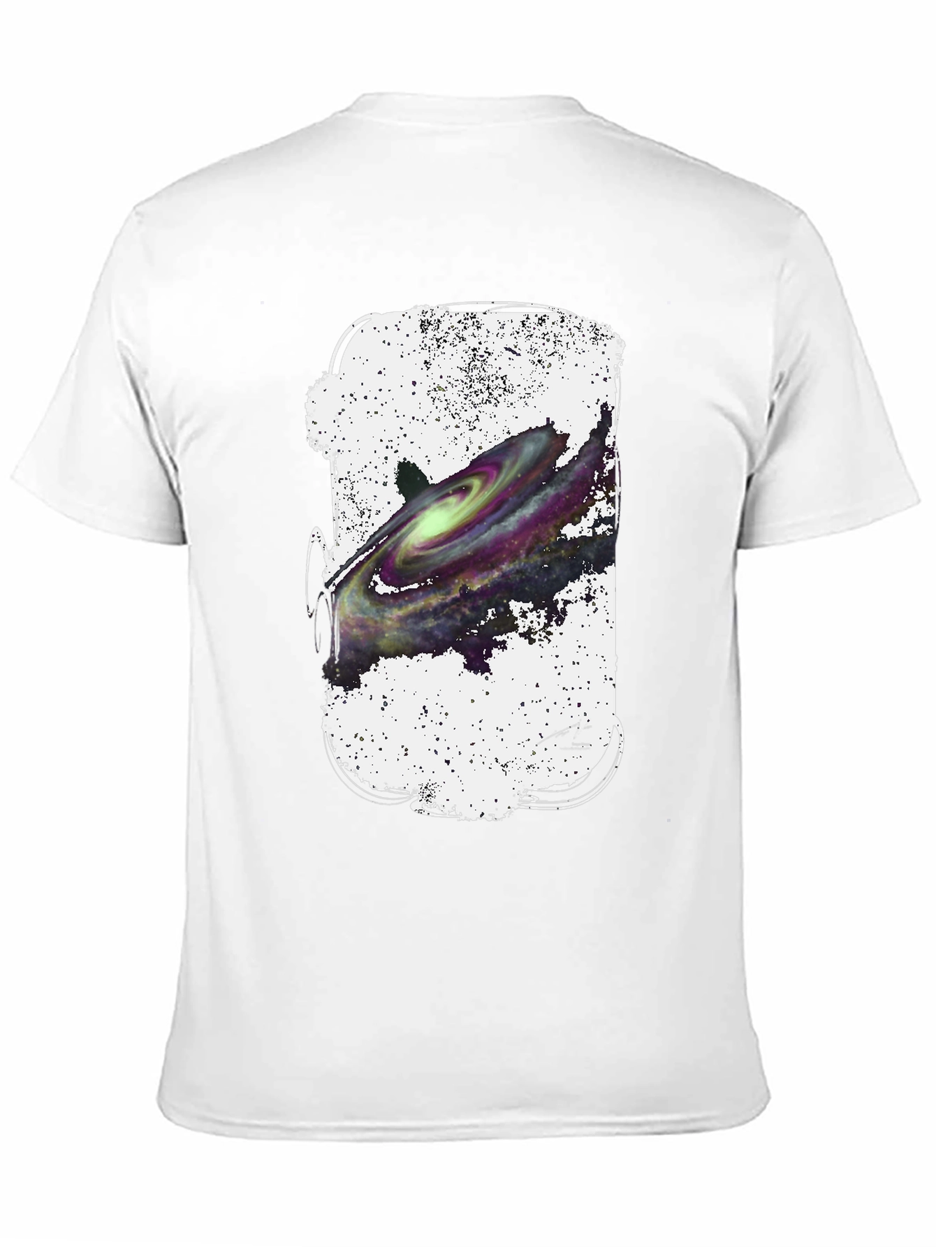 Galaxy Graphic Black T-Shirt for Men