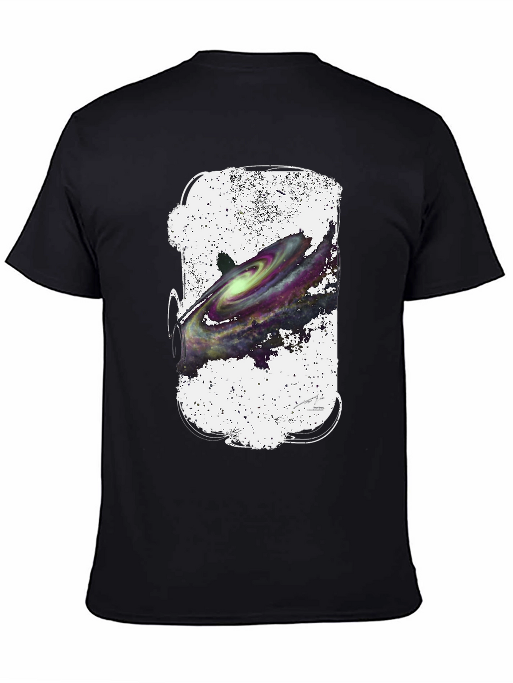 Galaxy Graphic Black T-Shirt for Men