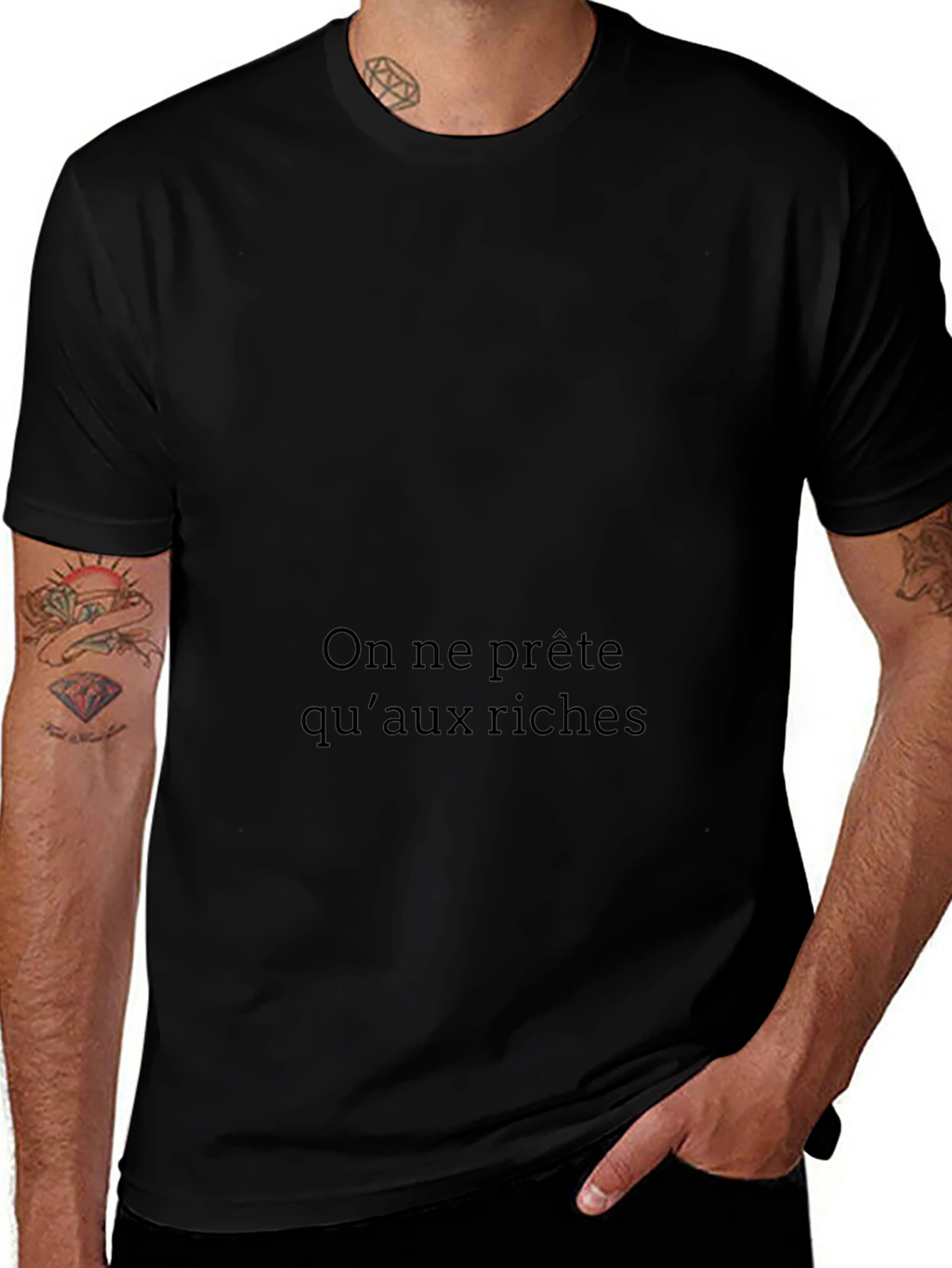 Rich Get Richer Black Graphic Tee