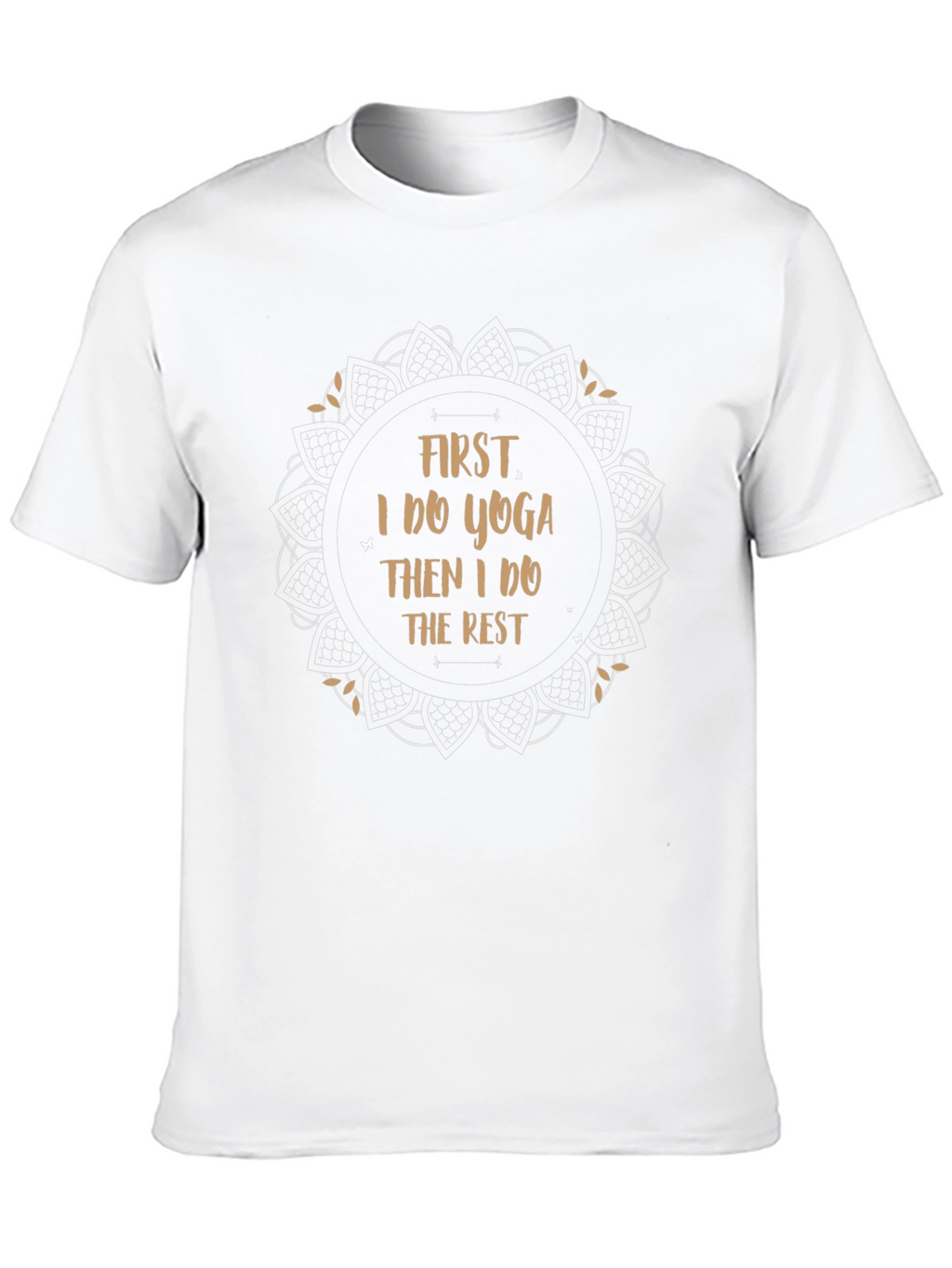 Yoga First Graphic T-Shirt Black Cotton Tee
