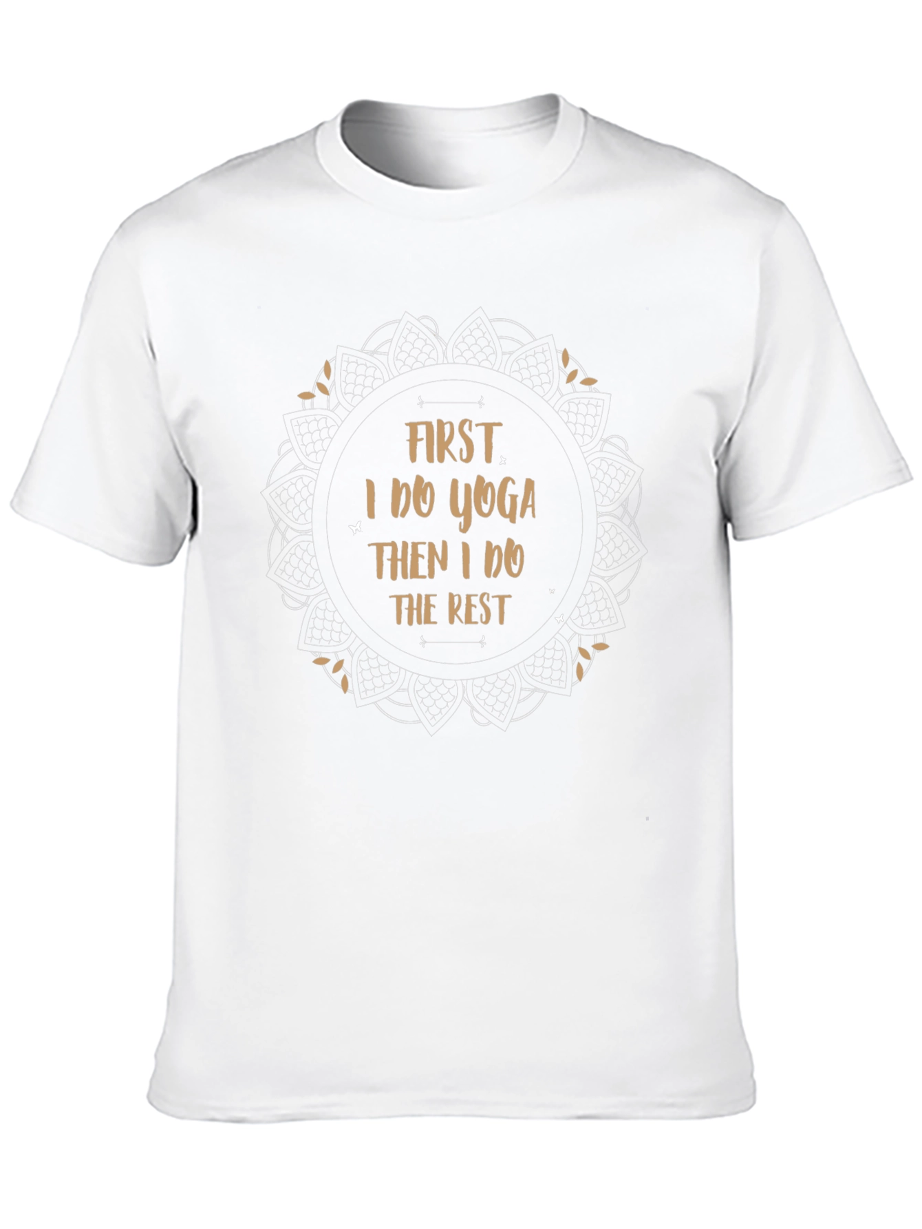 Yoga First Graphic T-Shirt Black Cotton Tee