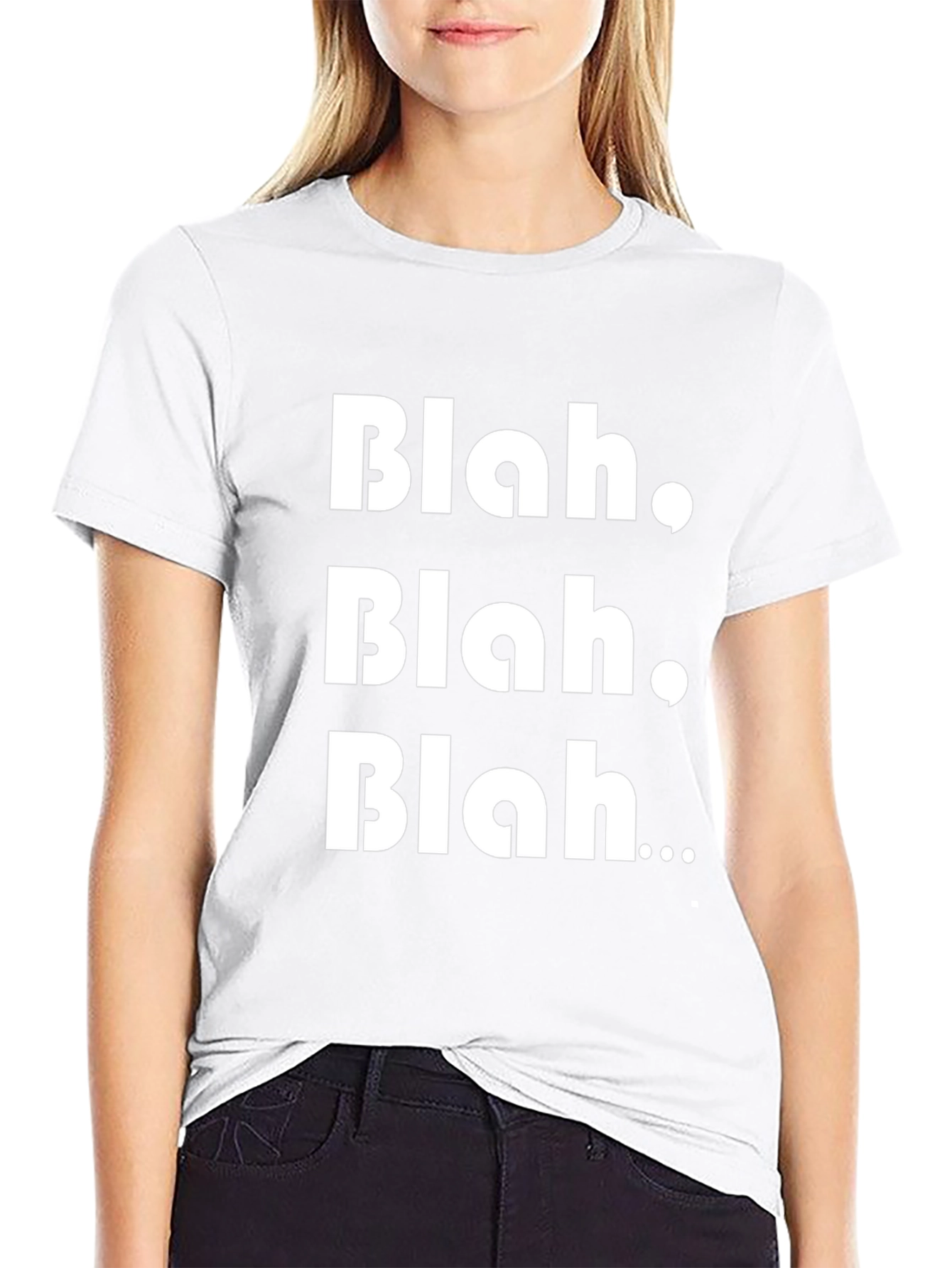 Blah Graphic Tee - Black Cotton T-Shirt