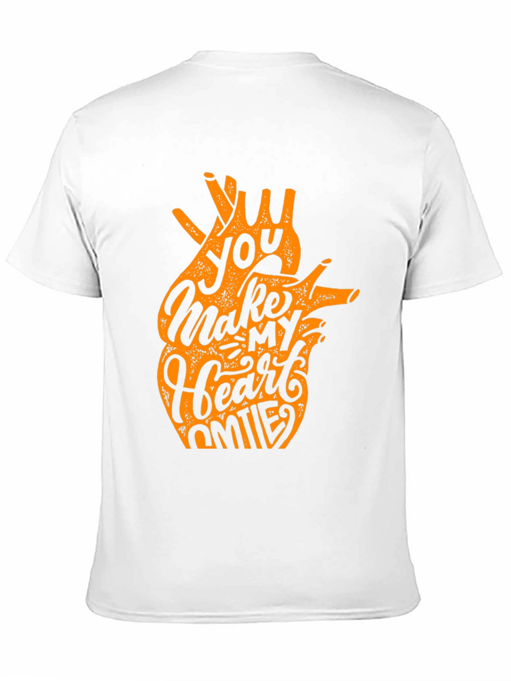 You Make My Heart Smile Black Graphic Tee