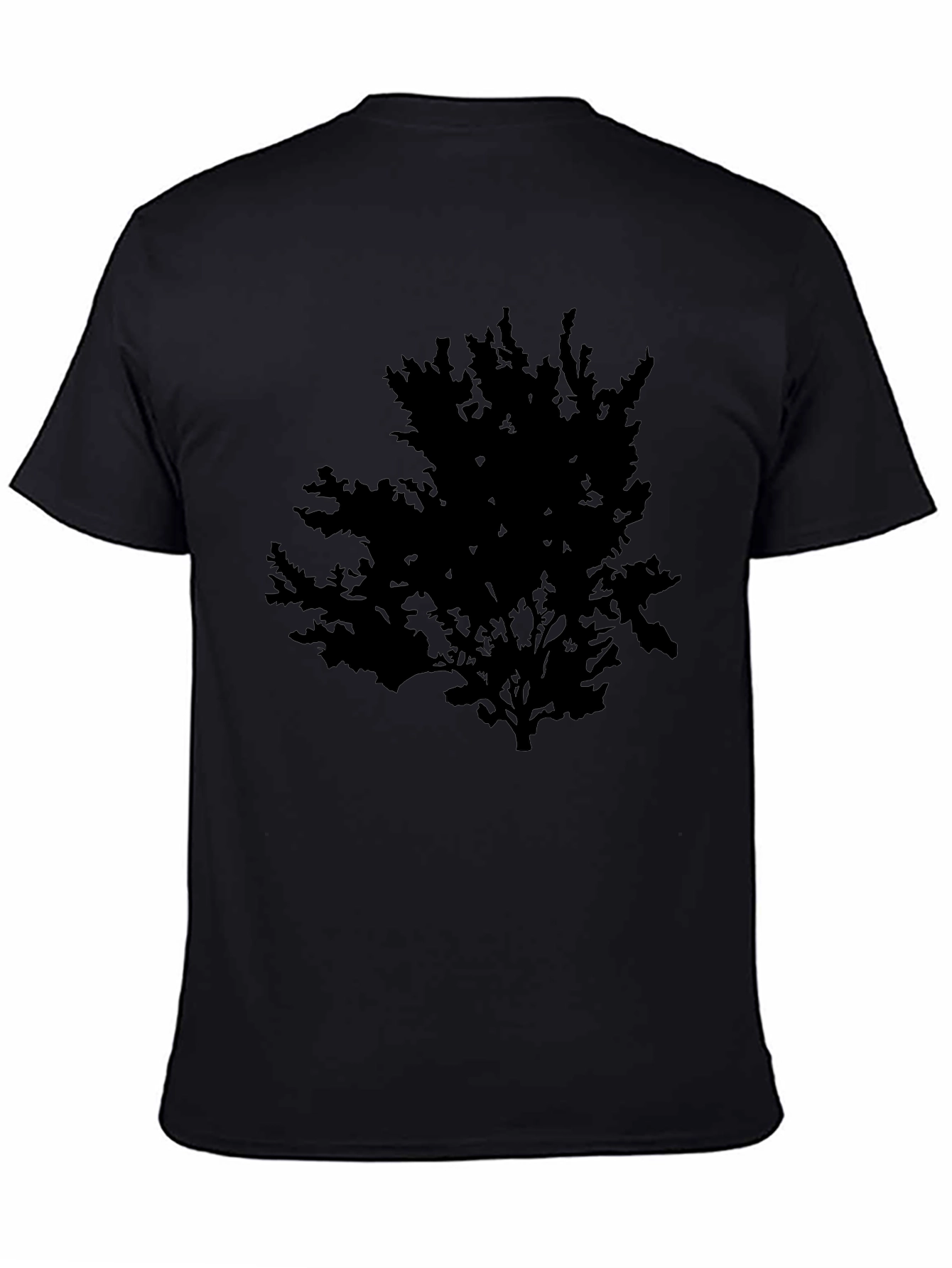 Mens Black Tree Graphic T-Shirt