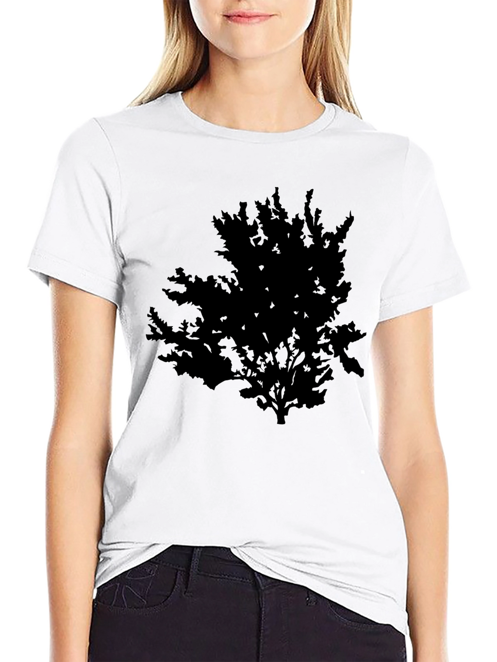 Mens Black Tree Graphic T-Shirt