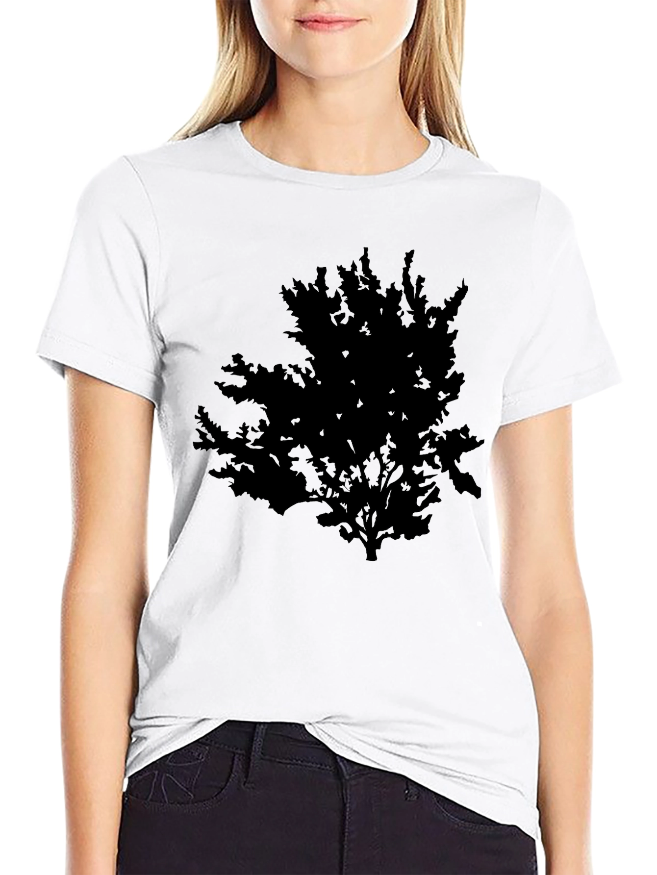 Mens Black Tree Graphic T-Shirt