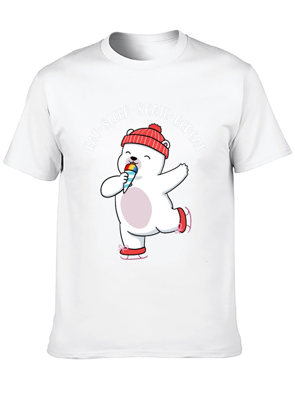 Eat Sleep Skate Repeat Bear T-Shirt