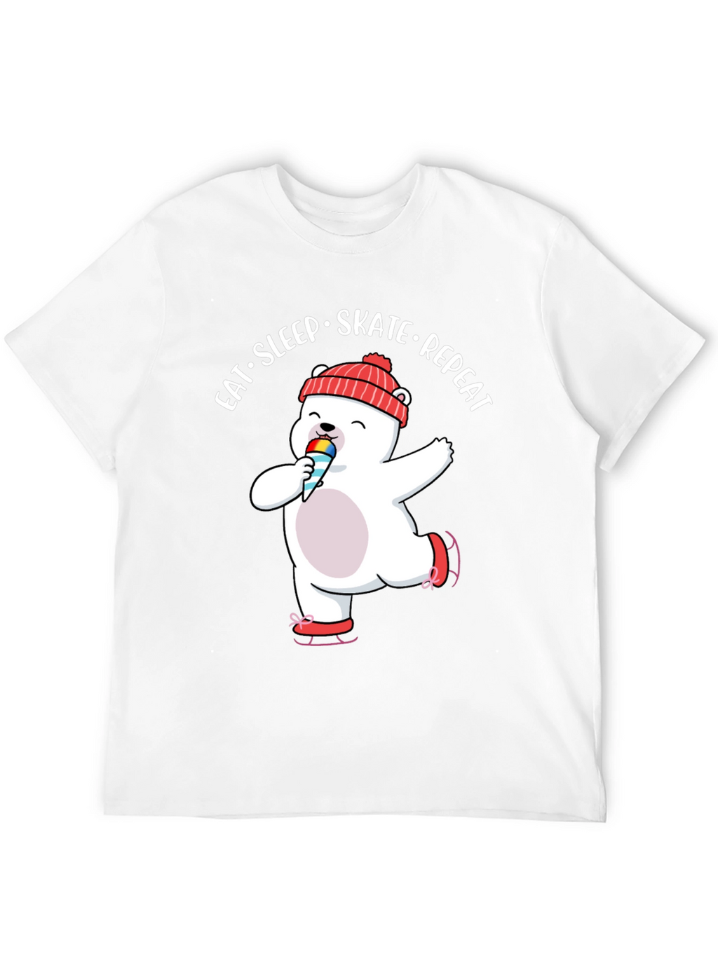 Eat Sleep Skate Repeat Bear T-Shirt
