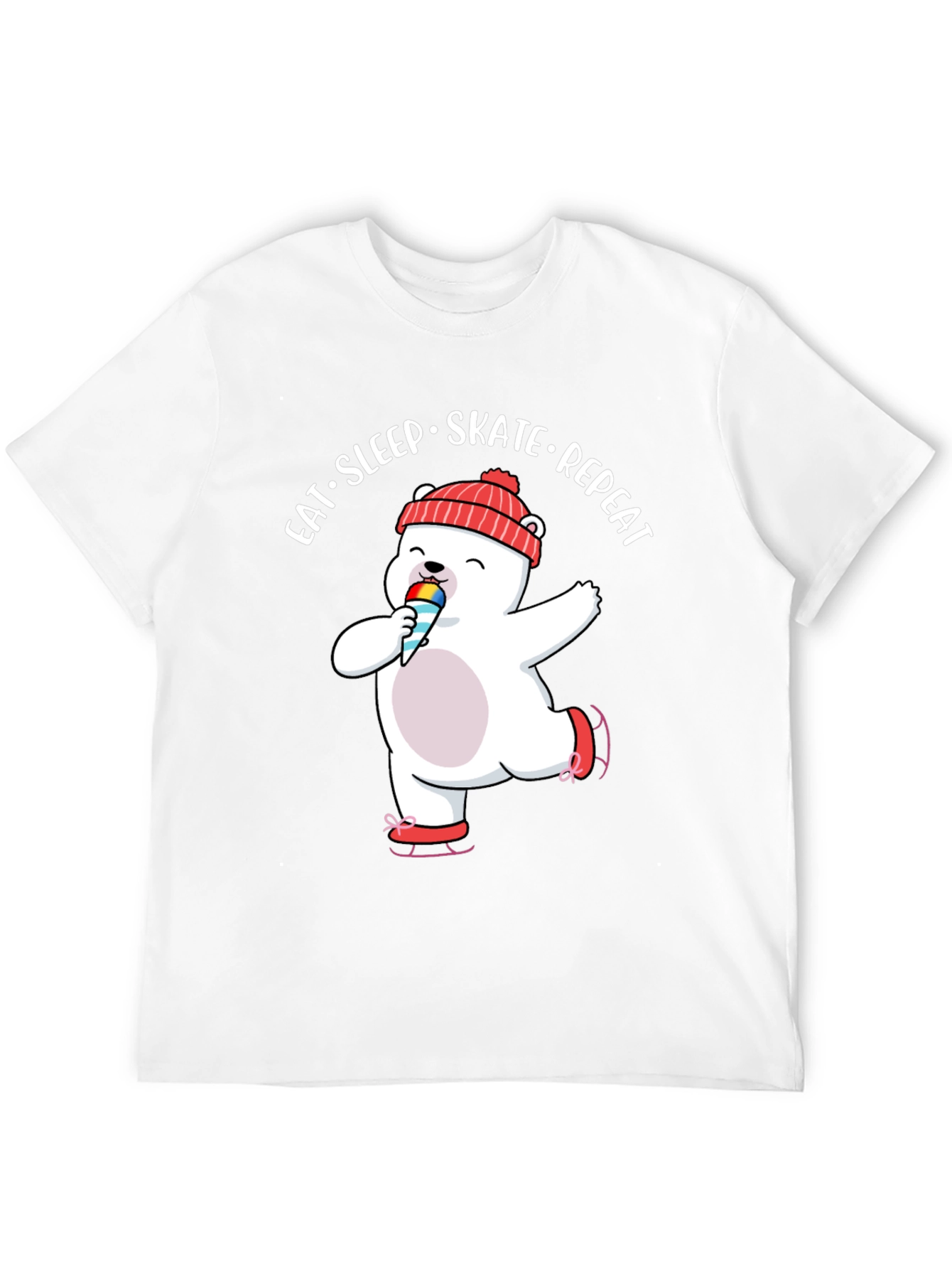 Eat Sleep Skate Repeat Bear T-Shirt