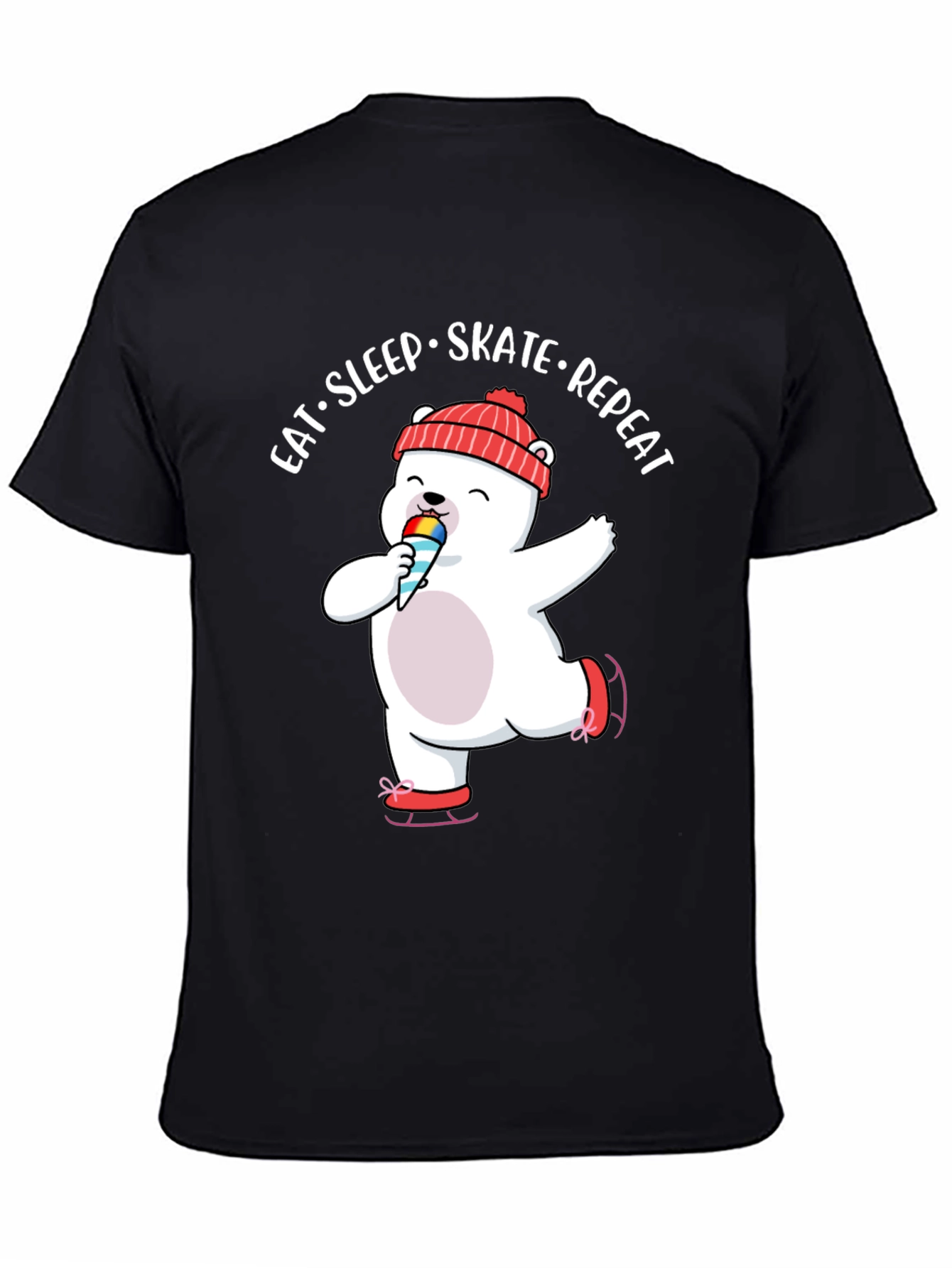 Eat Sleep Skate Repeat Bear T-Shirt