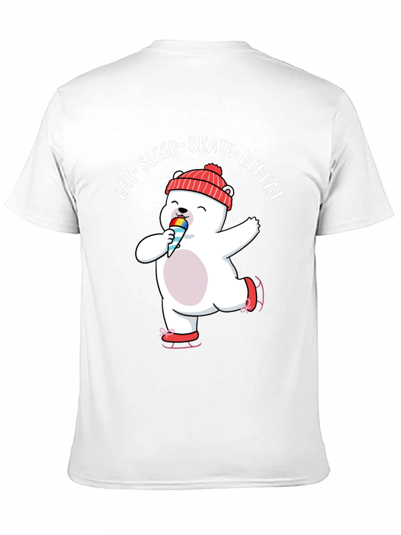 Eat Sleep Skate Repeat Bear T-Shirt