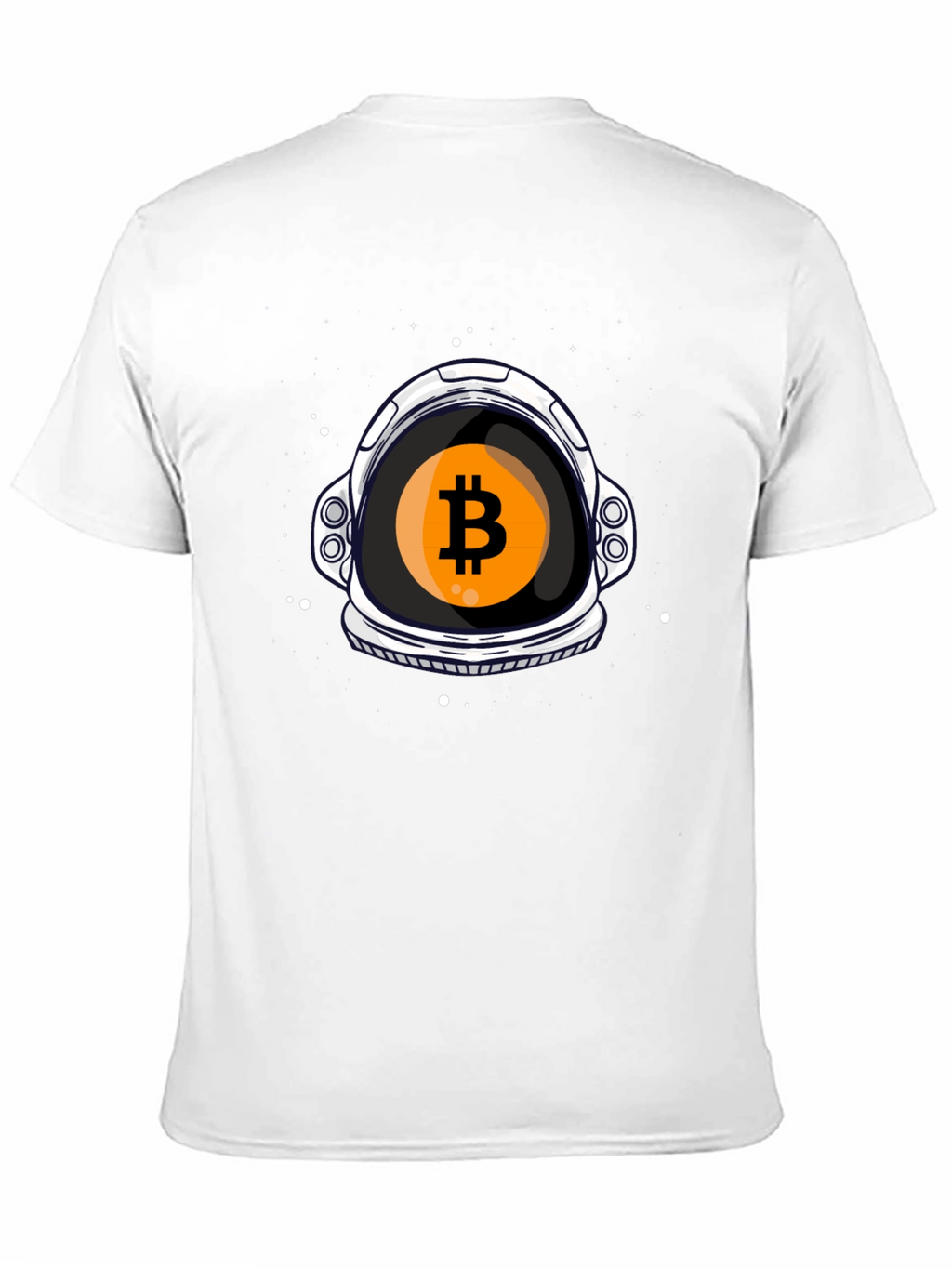 Bitcoin Astronaut Helmet Graphic T-Shirt