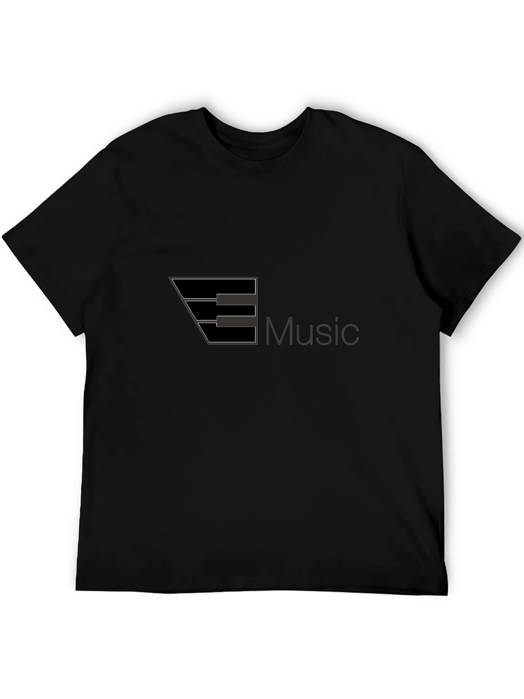 Music Keyboard Graphic Black T-Shirt