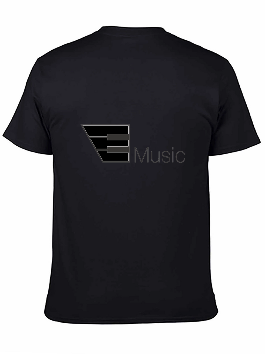 Music Keyboard Graphic Black T-Shirt