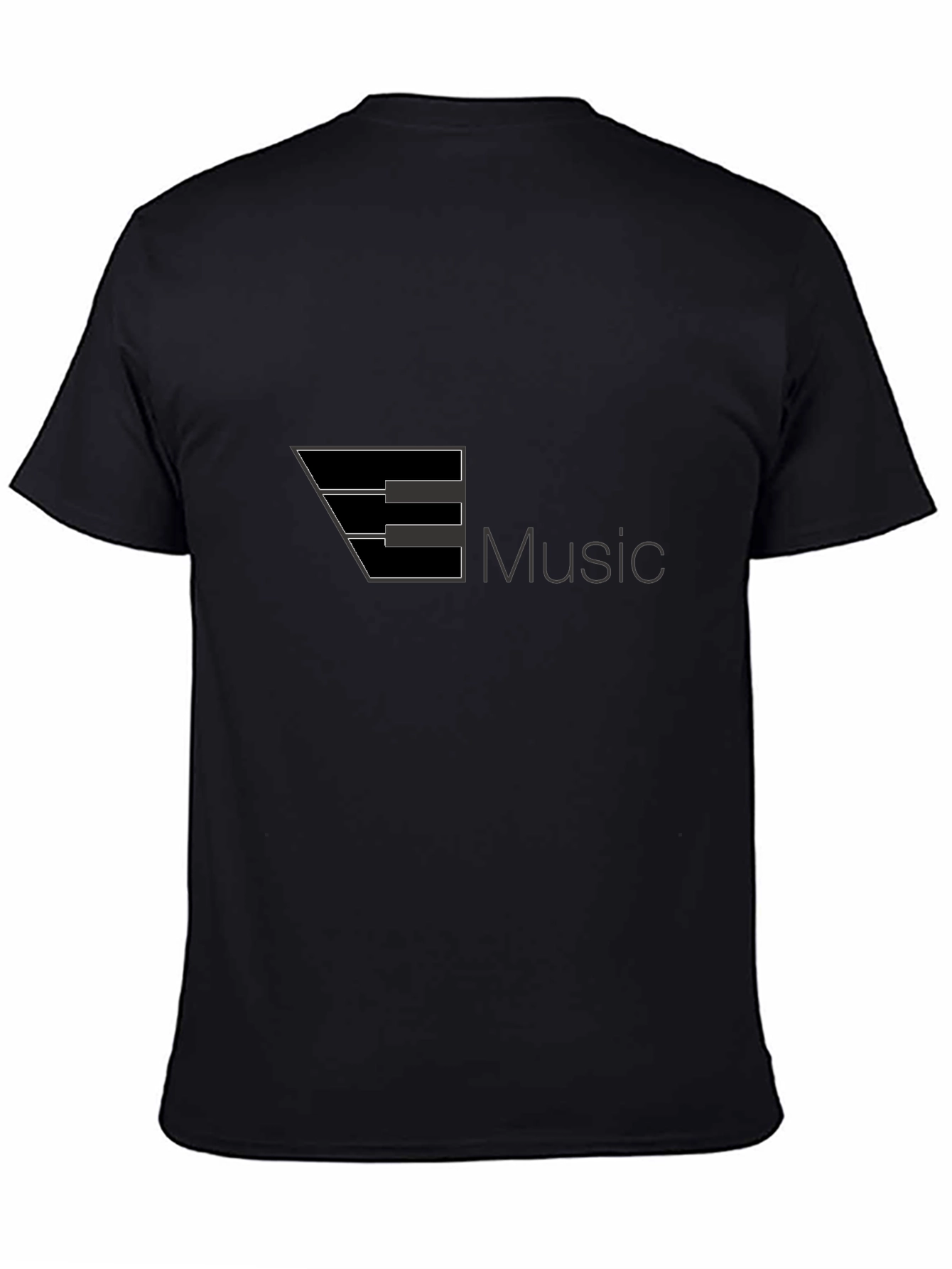 Music Keyboard Graphic Black T-Shirt