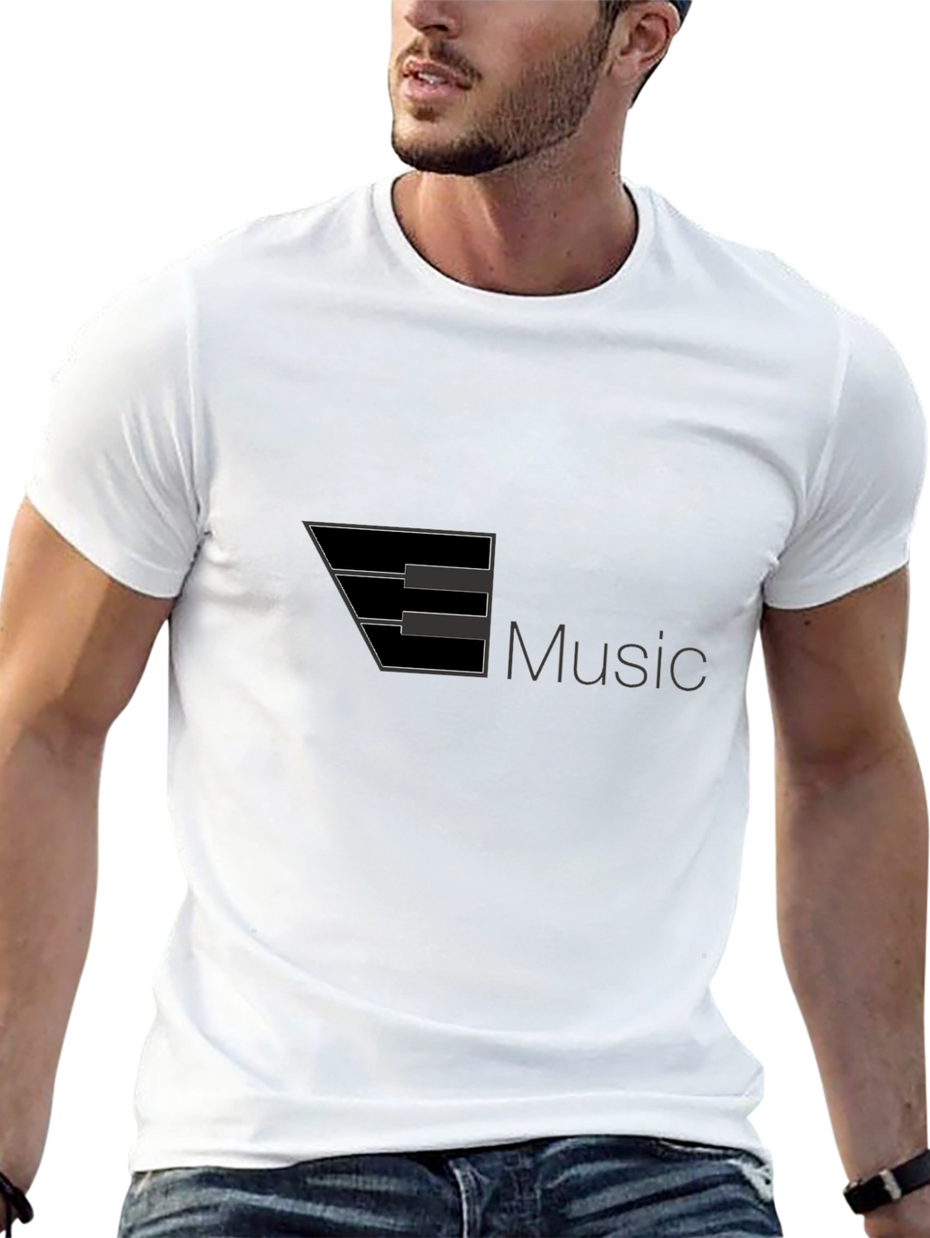 Music Keyboard Graphic Black T-Shirt