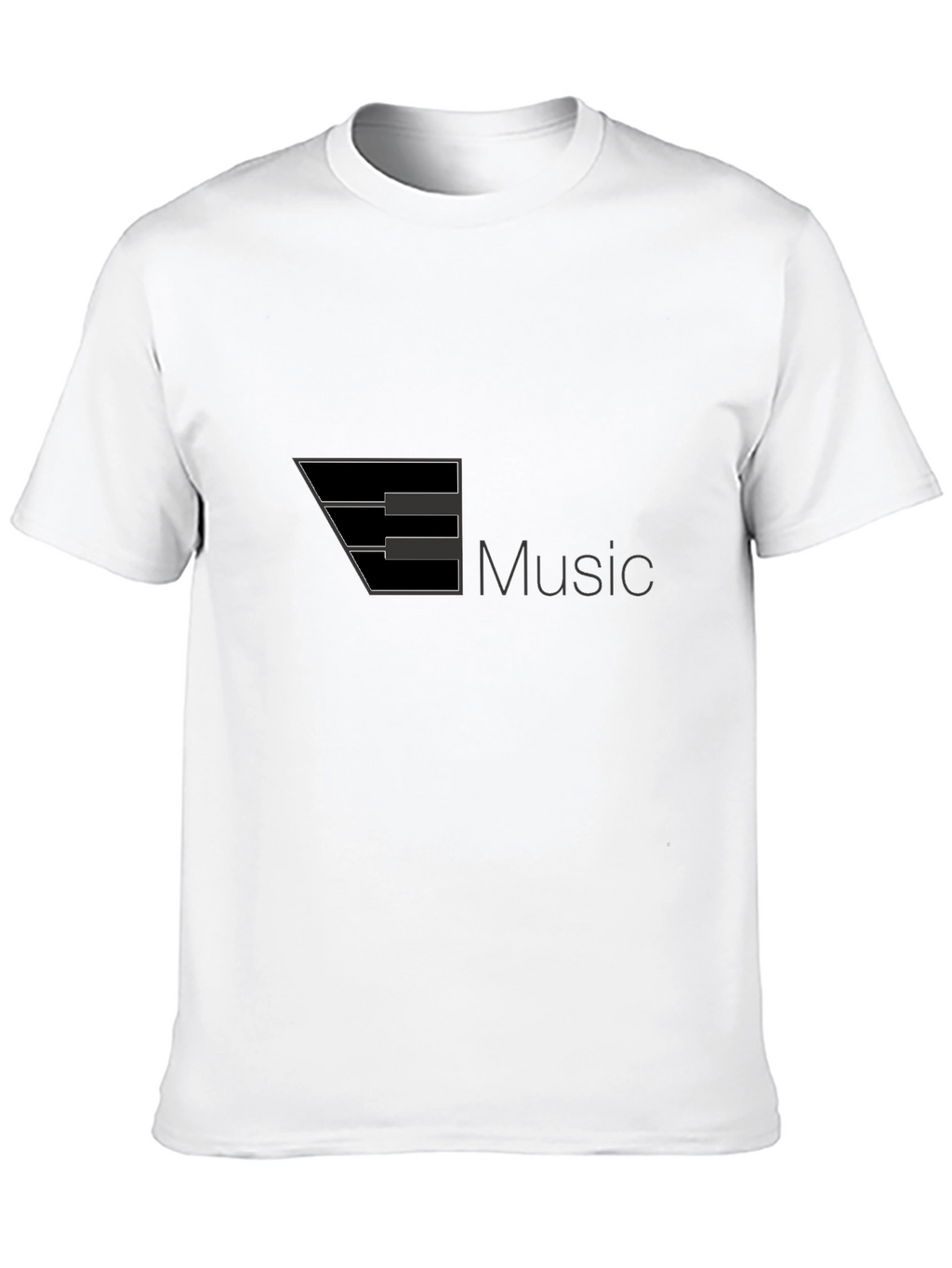 Music Keyboard Graphic Black T-Shirt