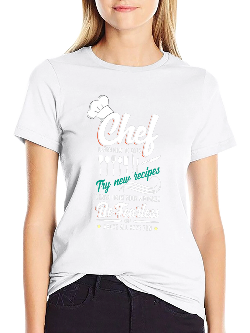 Chef T-Shirt: Cook Learn Be Fearless