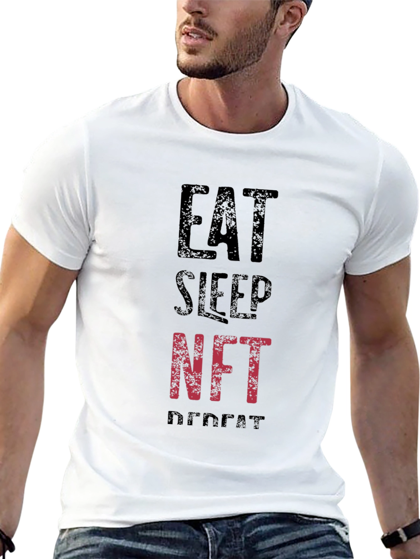 Eat Sleep NFT Repeat Black T-Shirt