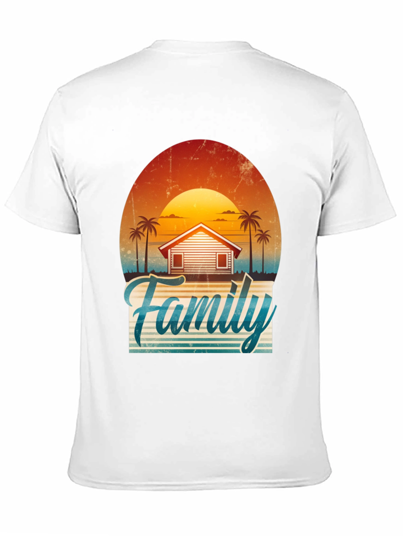 Family Vacation Sunset Graphic Tee
