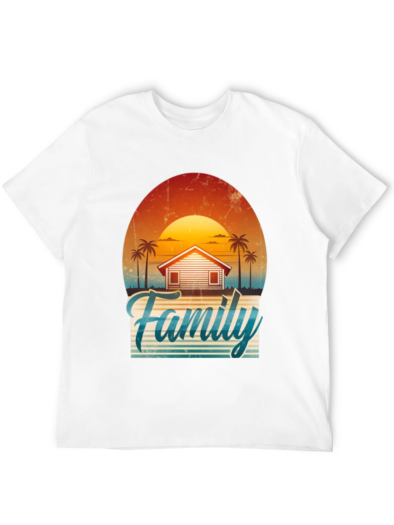 Family Vacation Sunset Graphic Tee