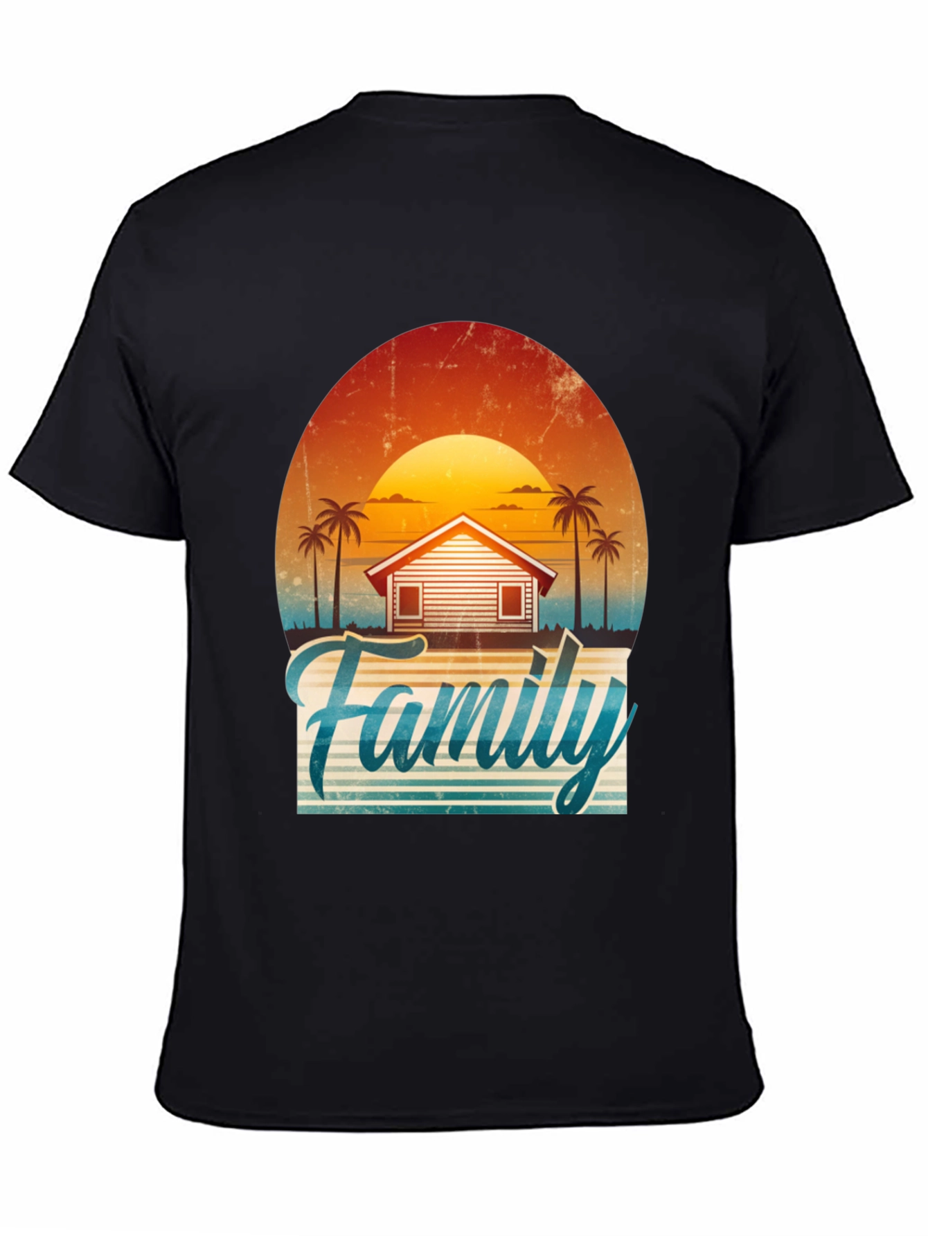 Family Vacation Sunset Graphic Tee