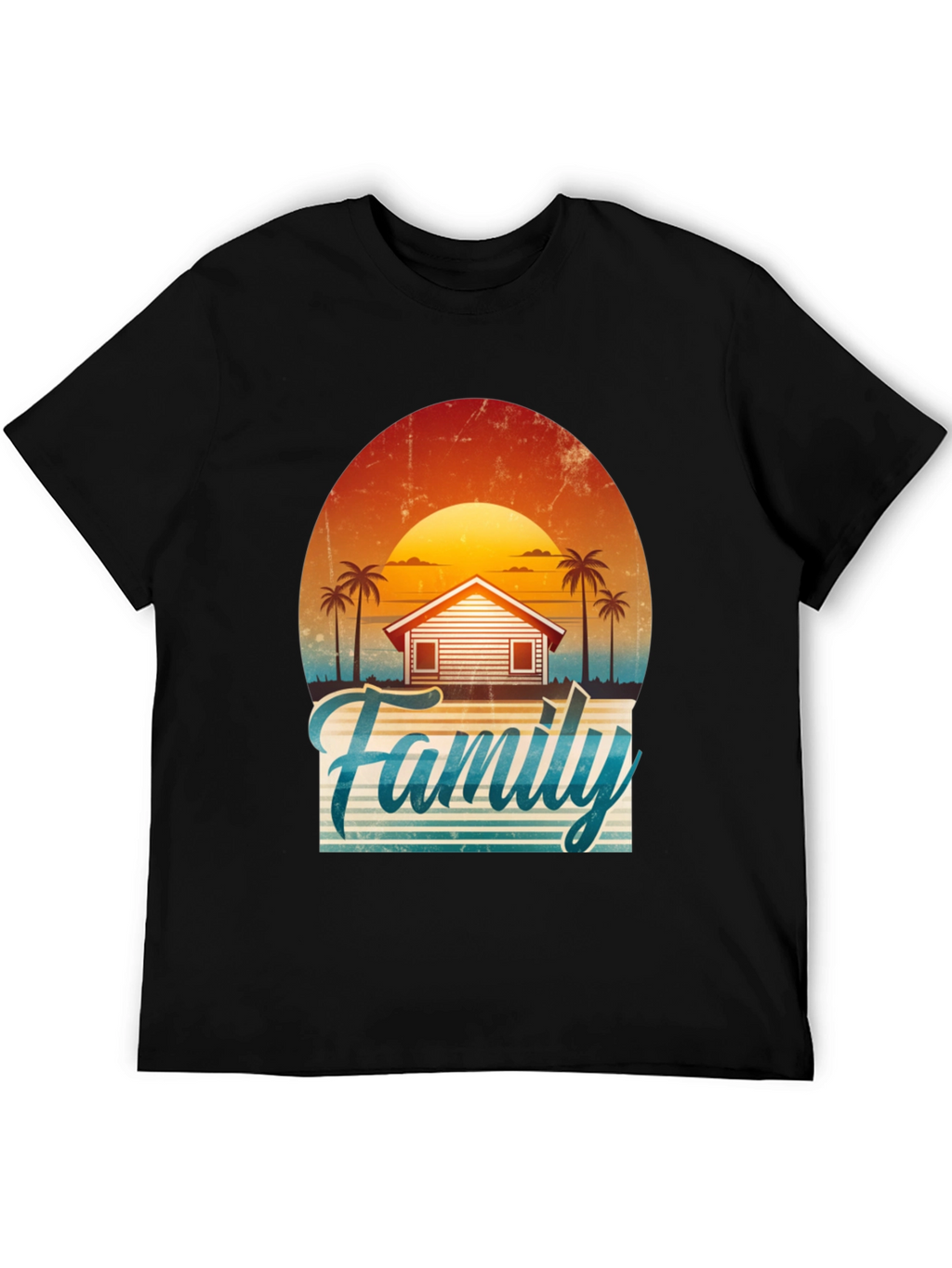 Family Vacation Sunset Graphic Tee
