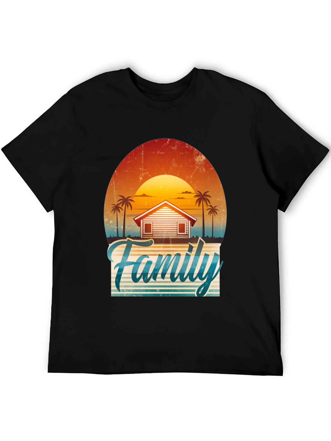Family Vacation Sunset Graphic Tee
