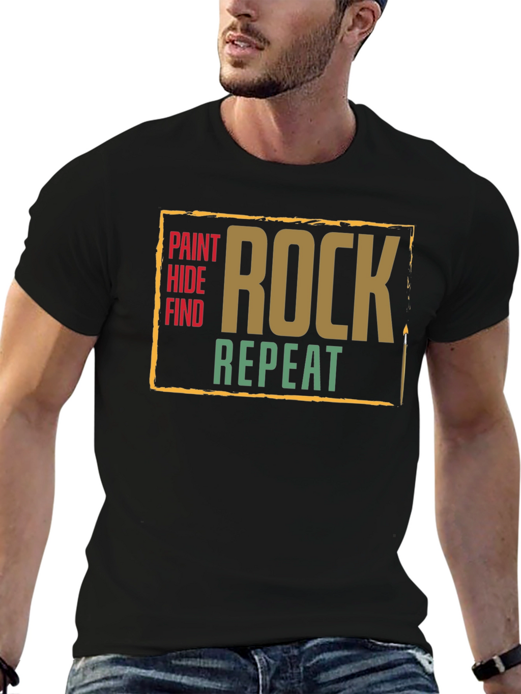 Paint Hide Find Rock Repeat T-Shirt