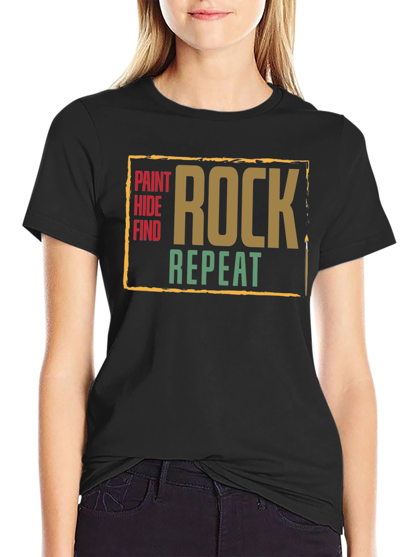 Paint Hide Find Rock Repeat T-Shirt