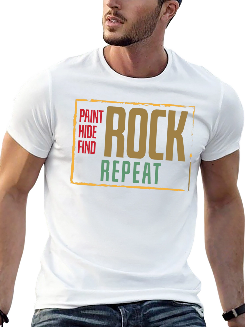 Paint Hide Find Rock Repeat T-Shirt