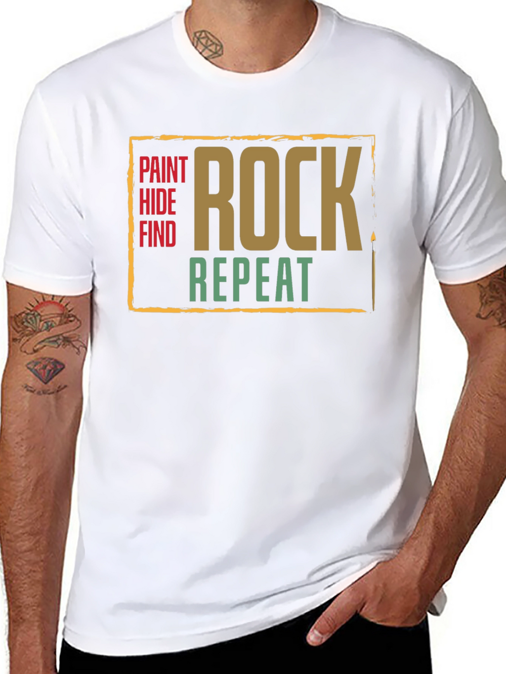 Paint Hide Find Rock Repeat T-Shirt