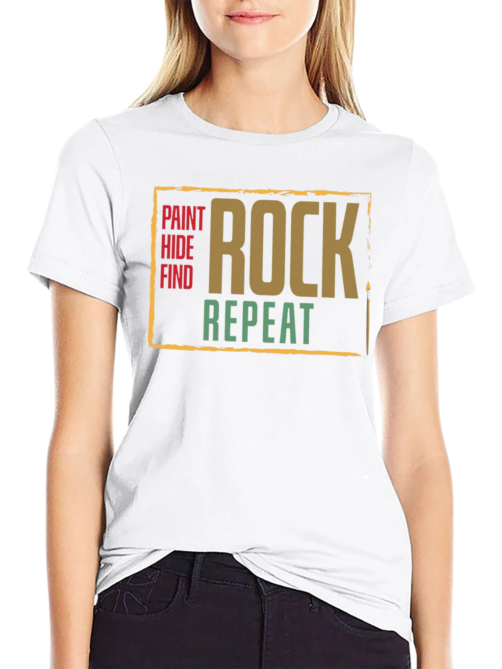 Paint Hide Find Rock Repeat T-Shirt