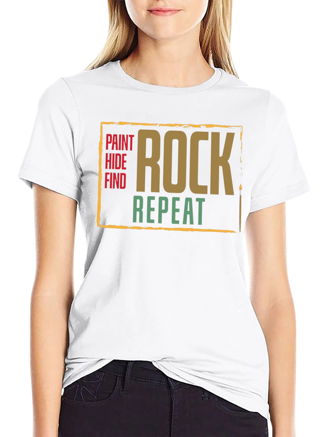 Paint Hide Find Rock Repeat T-Shirt