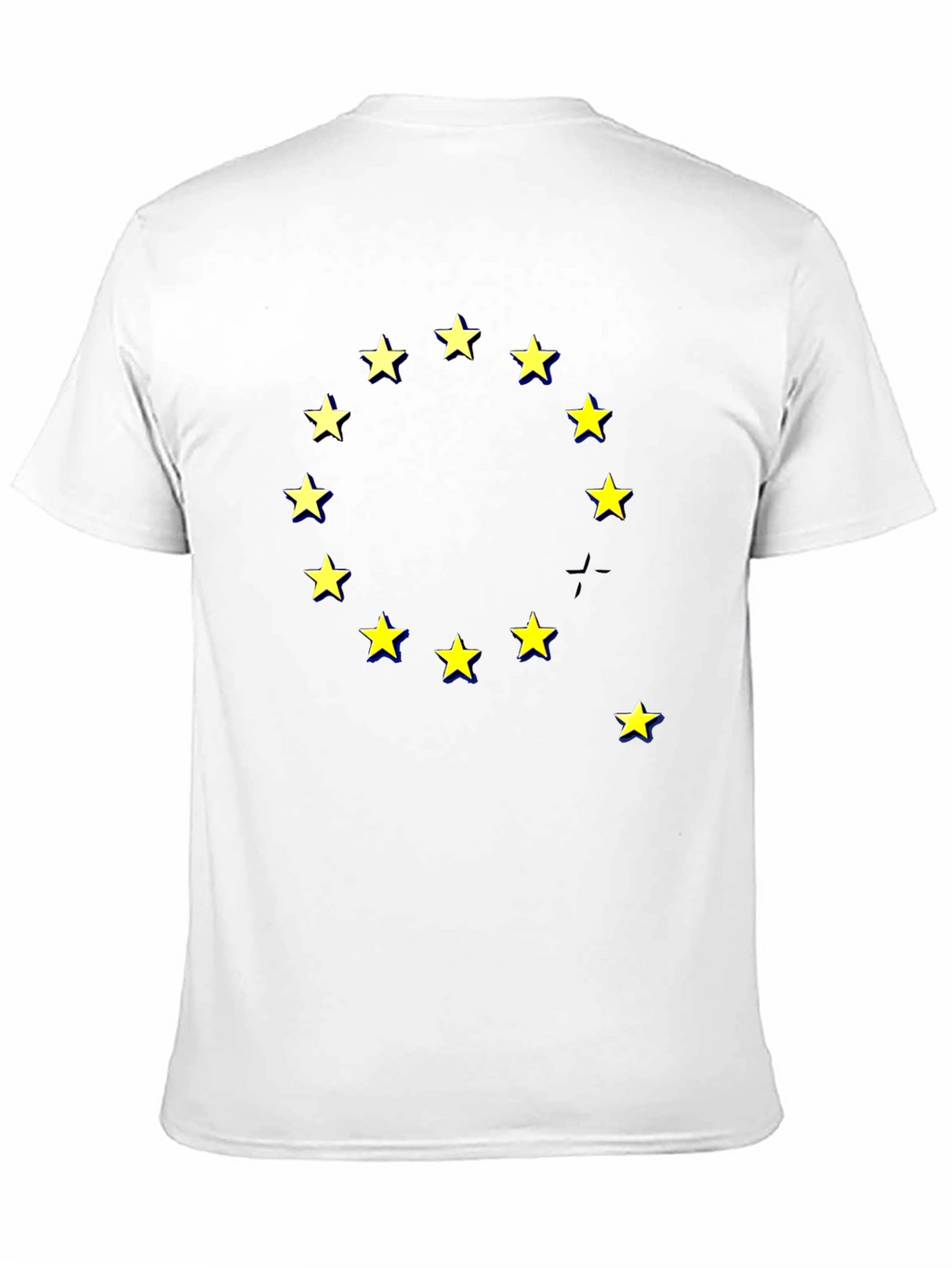 EU Stars Graphic Black T-Shirt