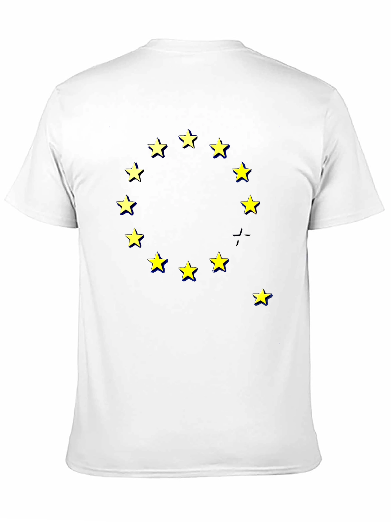 EU Stars Graphic Black T-Shirt