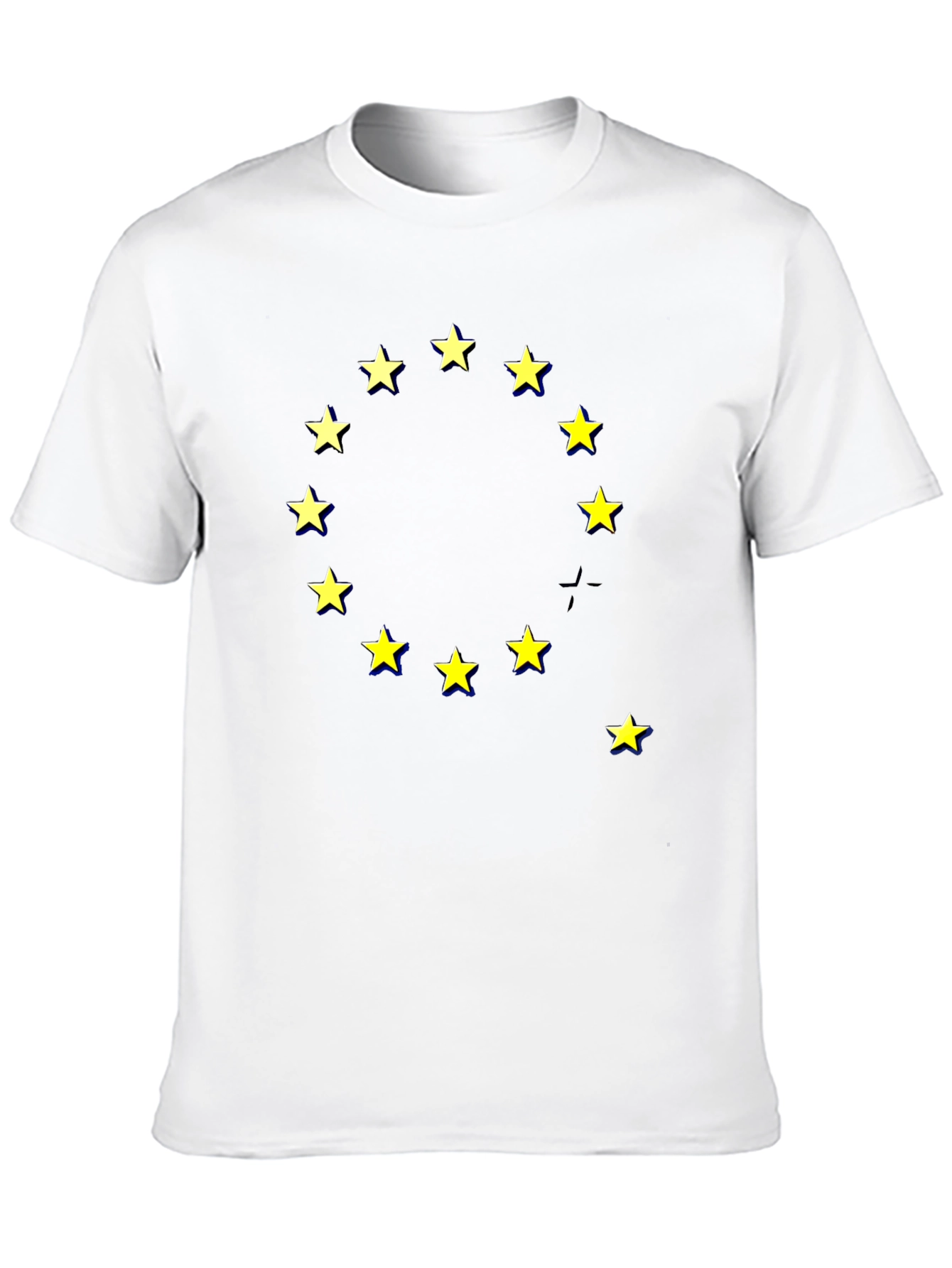 EU Stars Graphic Black T-Shirt