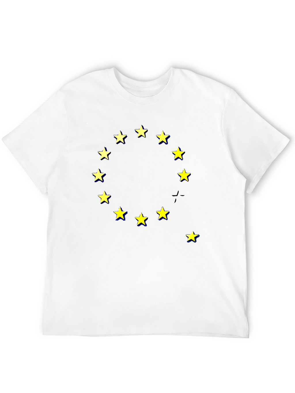 EU Stars Graphic Black T-Shirt