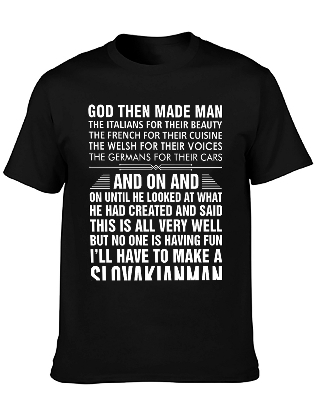Funny Slovakian Man T-Shirt