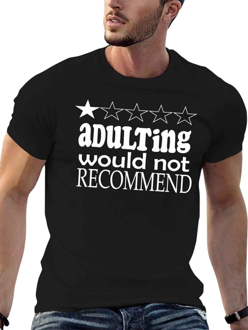 Adulting Would Not Recommend Graphic Tee