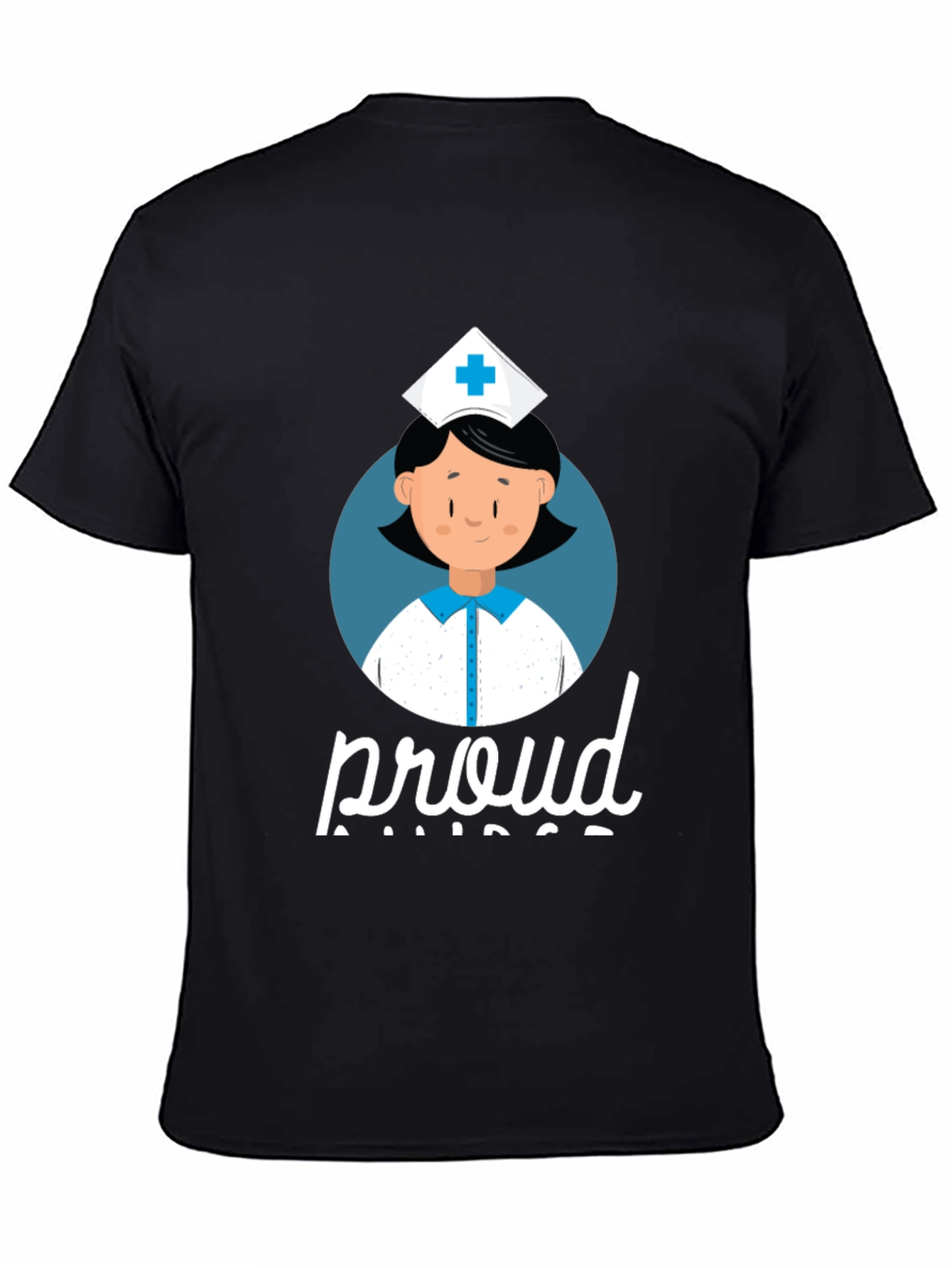 Proud Nurse T-Shirt - Black Cotton Tee