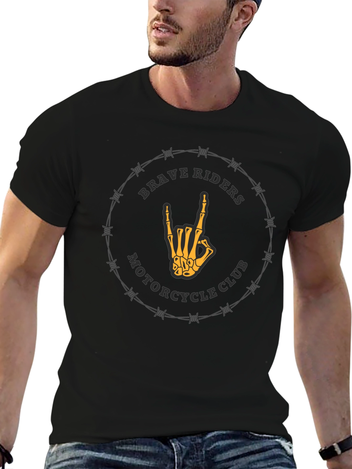 Brave Riders Motorcycle Club Graphic Tee