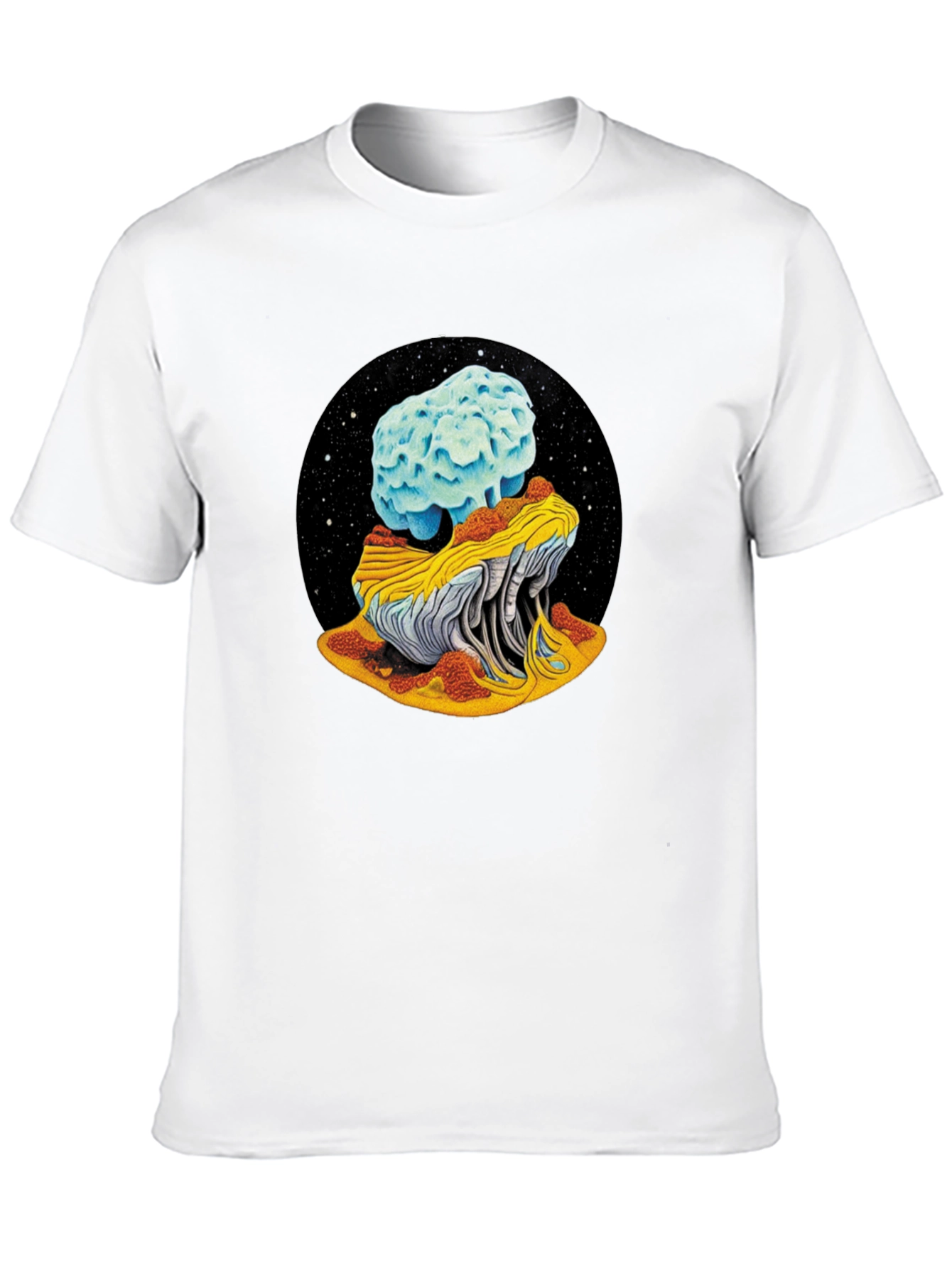 Cosmic Mushroom Tee - Black Unisex