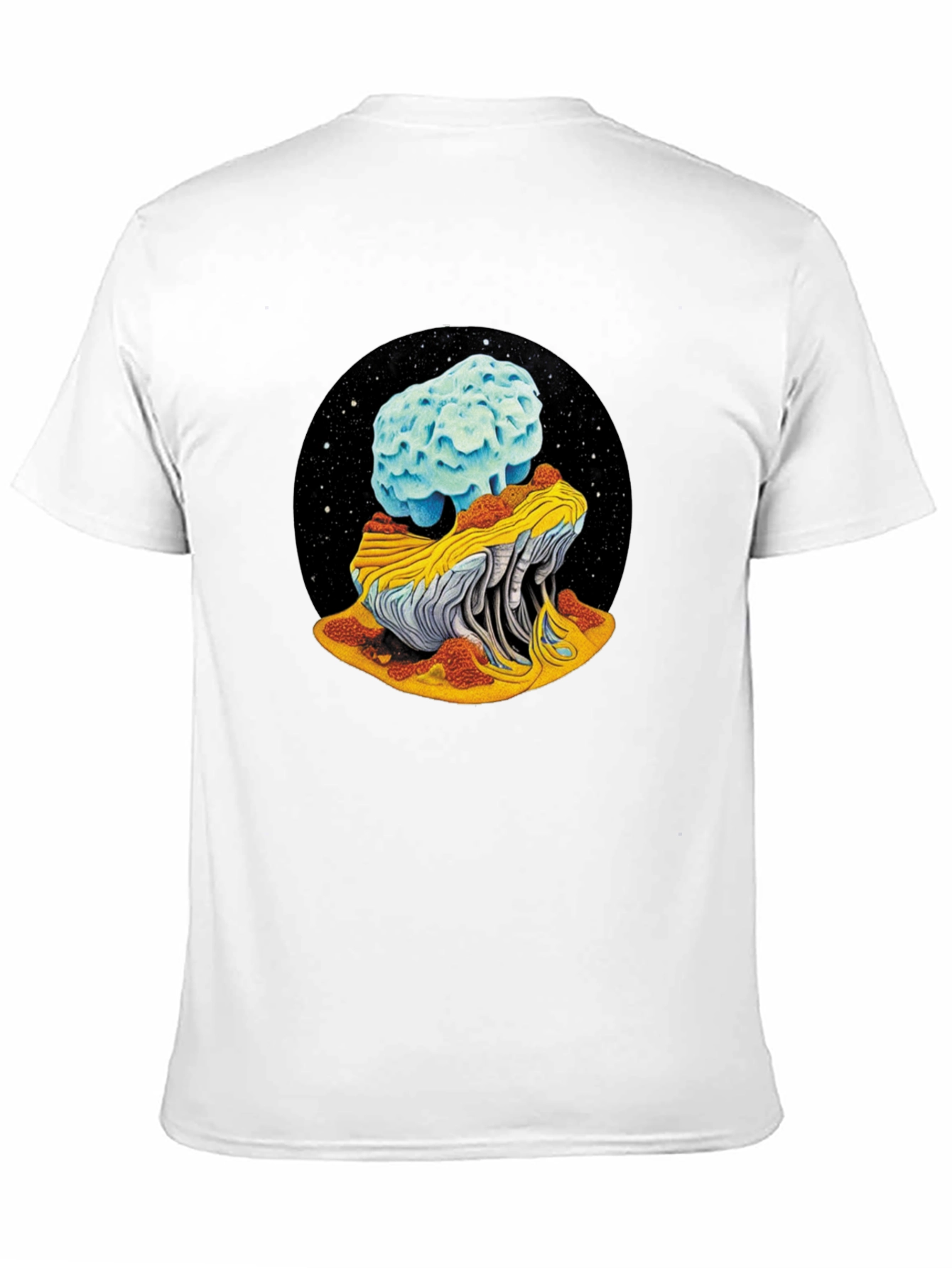 Cosmic Mushroom Tee - Black Unisex